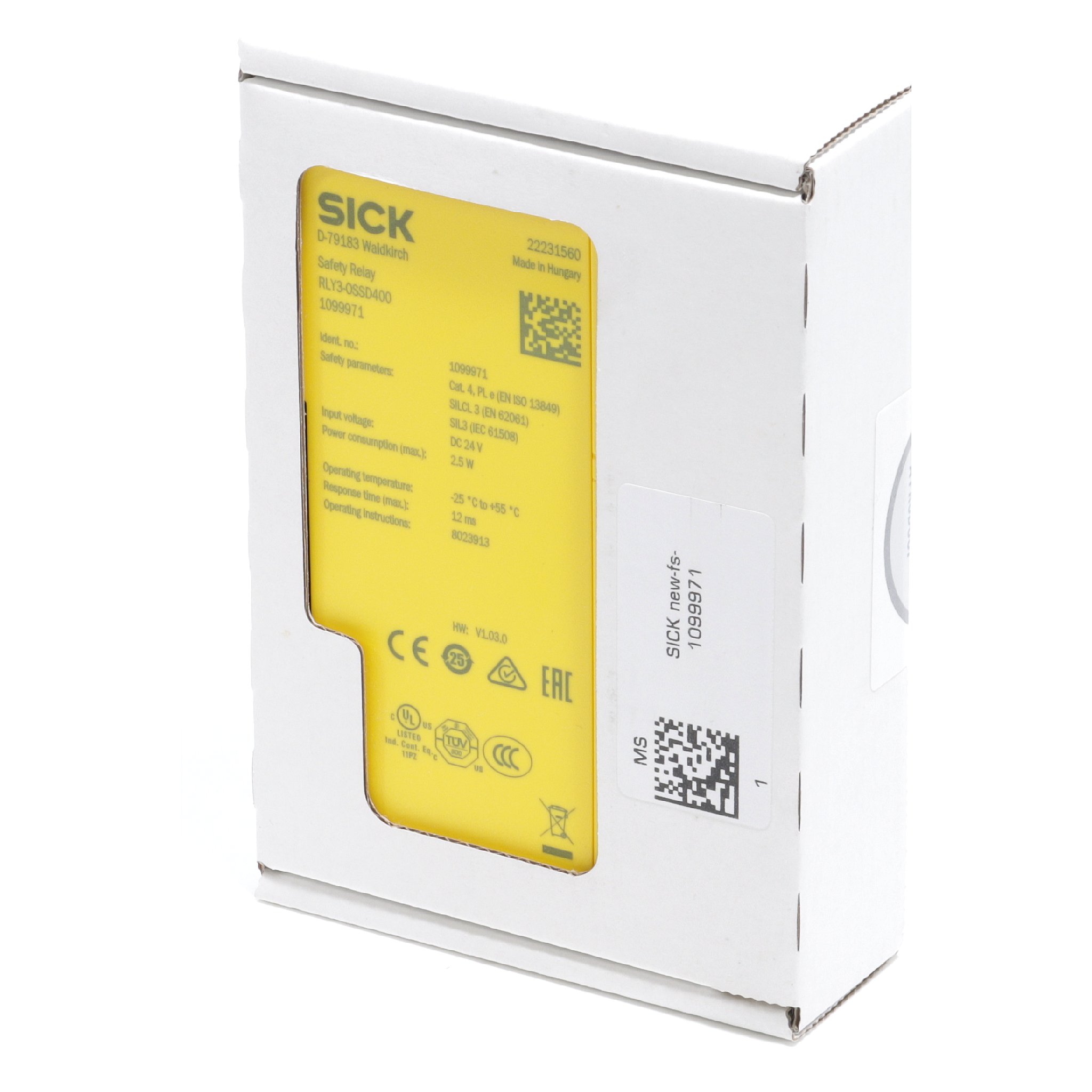 Sicherheitssteuerung RLY3-0SSD400 Neu OVP